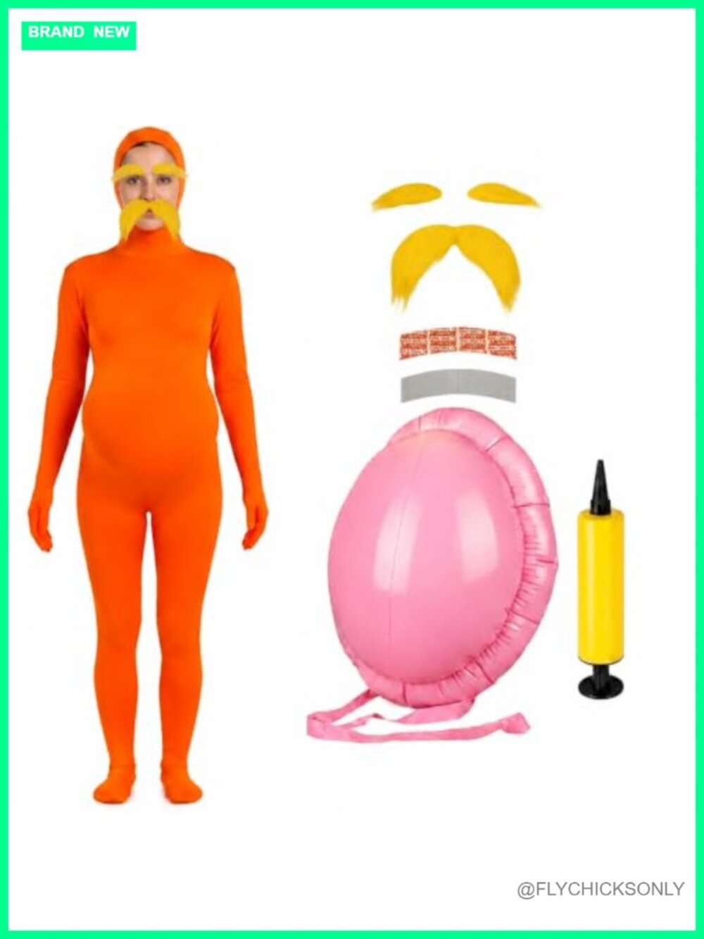 Orange Stretchy Spandex Jumpsuit Halloween Costume for Adult Cosplay with